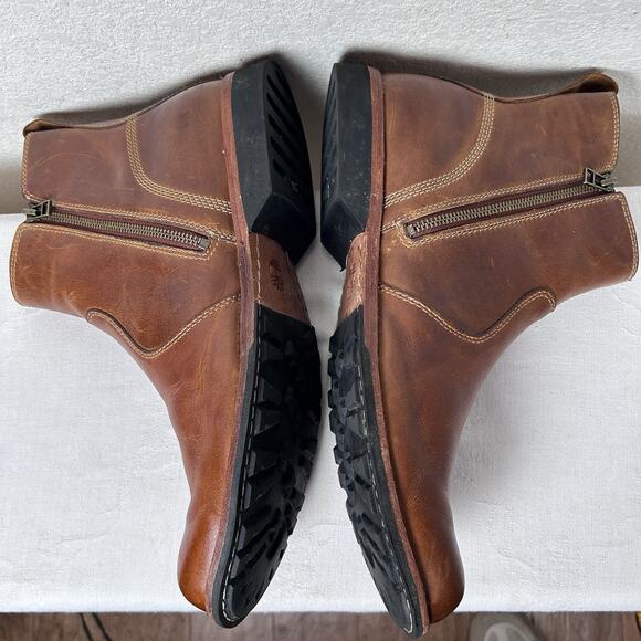 Timberland men's City Casual side zip leather Chelsea boot steampunk athleisure - Picture 5 of 8